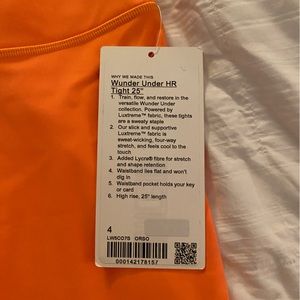 Lululemon Wunder Under High Rise Tight 25”